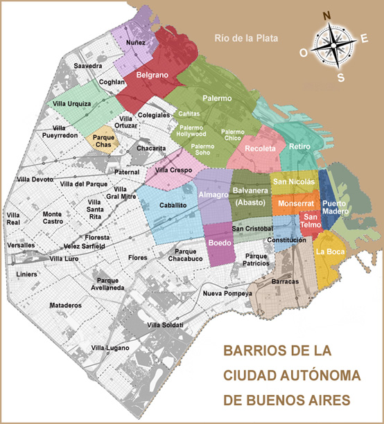 MAPA DE BARRIOS