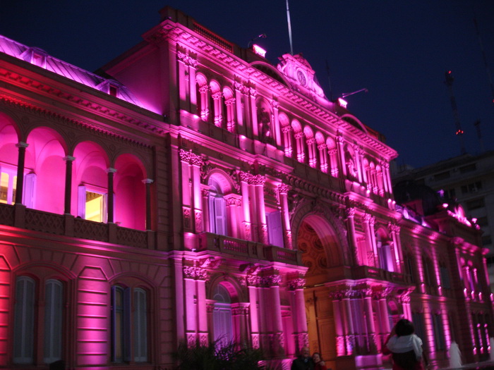 La Casa Rosada - vista nocturna